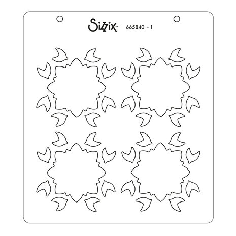 Sizzix Layered Stencils by Olivia Rose Geo Background (4pcs) (665840) (DISCONTINUED)