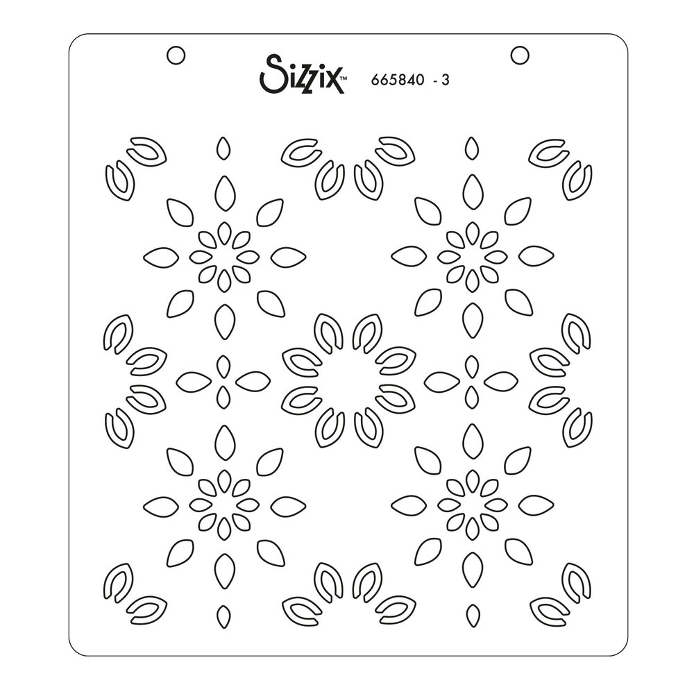 Sizzix Layered Stencils by Olivia Rose Geo Background (4pcs) (665840) (DISCONTINUED)