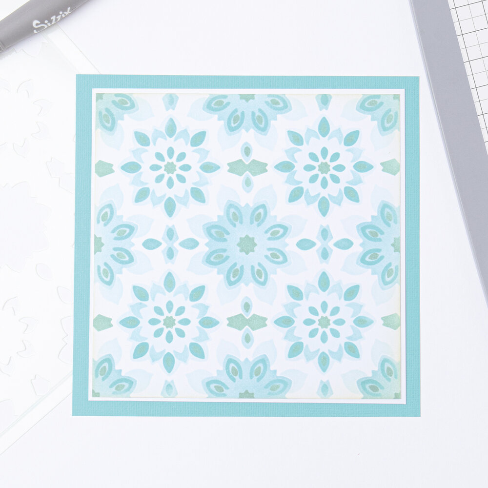 Sizzix Layered Stencils by Olivia Rose Geo Background (4pcs) (665840) (DISCONTINUED)