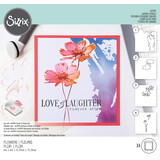 Sizzix Layered Stencils by Olivia Rose Flowers (4pcs) (665261)