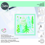 Sizzix Layered Stencils by Olivia Rose Doodle Trees (4pcs) (665932) (DISCONTINUED)