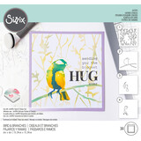 Sizzix Layered Stencils by Olivia Rose Bird & Branches (4pcs) (665265) (DISCONTINUED)