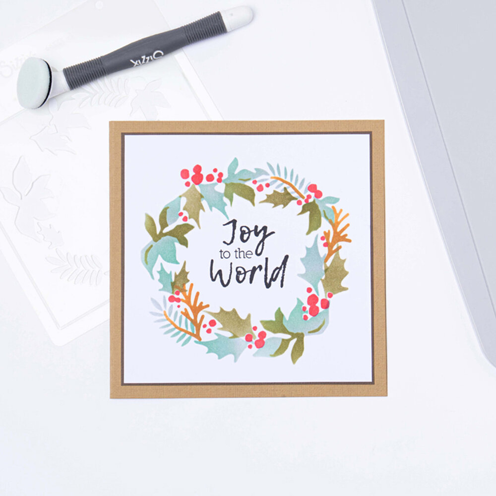 Sizzix Layered Stencils by Lisa Jones Holly Wreath (4pcs) (665933) (DISCONTINUED) Sizzix Layered Stencils by Lisa Jones Holly Wreath (4pcs) (665933) (DISCONTINUED)