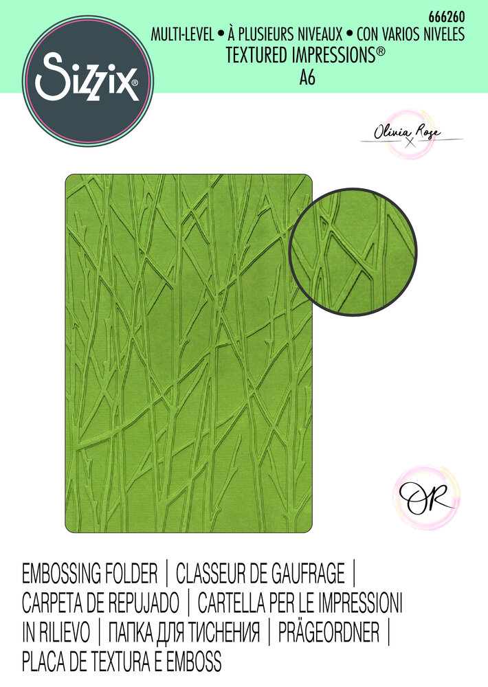 Sizzix Multi-Level Textured Impressions by Olivia Rose Forest Scene (666260) (DISCONTINUED) Sizzix Multi-Level Textured Impressions by Olivia Rose Forest Scene (666260) (DISCONTINUED)