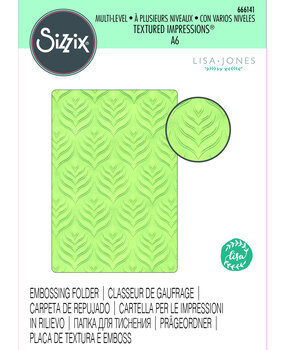 Sizzix Multi-Level Textured Impressions by Lisa Jones Palm Repeat (666141) (DISCONTINUED)