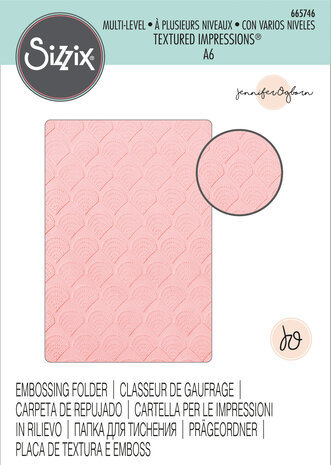 Sizzix Multi-Level Textured Impressions by Jennifer Ogborn Fan Tile (665746) (DISCONTINUED) Sizzix Multi-Level Textured Impressions by Jennifer Ogborn Fan Tile (665746) (DISCONTINUED)