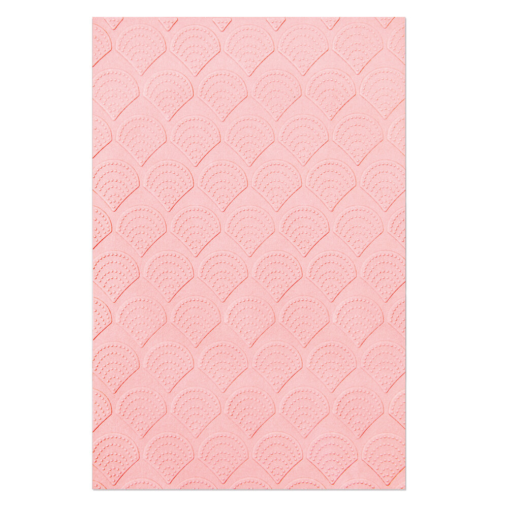 Sizzix Multi-Level Textured Impressions by Jennifer Ogborn Fan Tile (665746) (DISCONTINUED) Sizzix Multi-Level Textured Impressions by Jennifer Ogborn Fan Tile (665746) (DISCONTINUED)