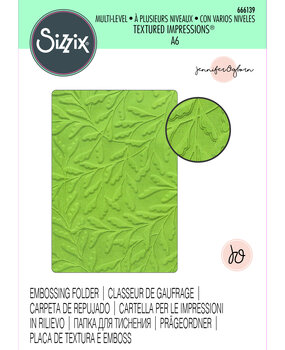 Sizzix Multi-Level Textured Impressions by Jennifer Ogborn Delicate Leaves (666139) (DISCONTINUED) Sizzix Multi-Level Textured Impressions by Jennifer Ogborn Delicate Leaves (666139) (DISCONTINUED)