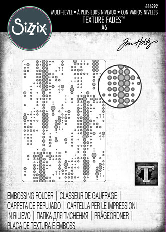 Sizzix Multi-Level Texture Fades by Tim Holtz Dotted (666292) Sizzix Multi-Level Texture Fades by Tim Holtz Dotted (666292)