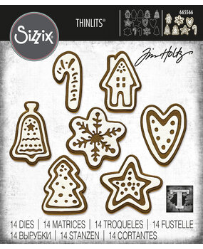 Sizzix Thinlits Die by Tim Holtz Christmas Cookies (14pcs) (665566) (DISCONTINUED)