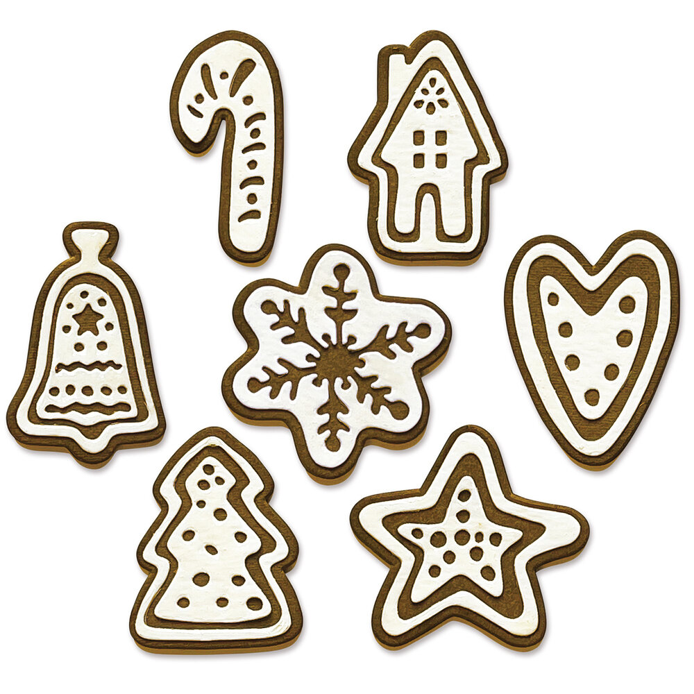 Sizzix Thinlits Die by Tim Holtz Christmas Cookies (14pcs) (665566) (DISCONTINUED) Sizzix Thinlits Die by Tim Holtz Christmas Cookies (14pcs) (665566) (DISCONTINUED)