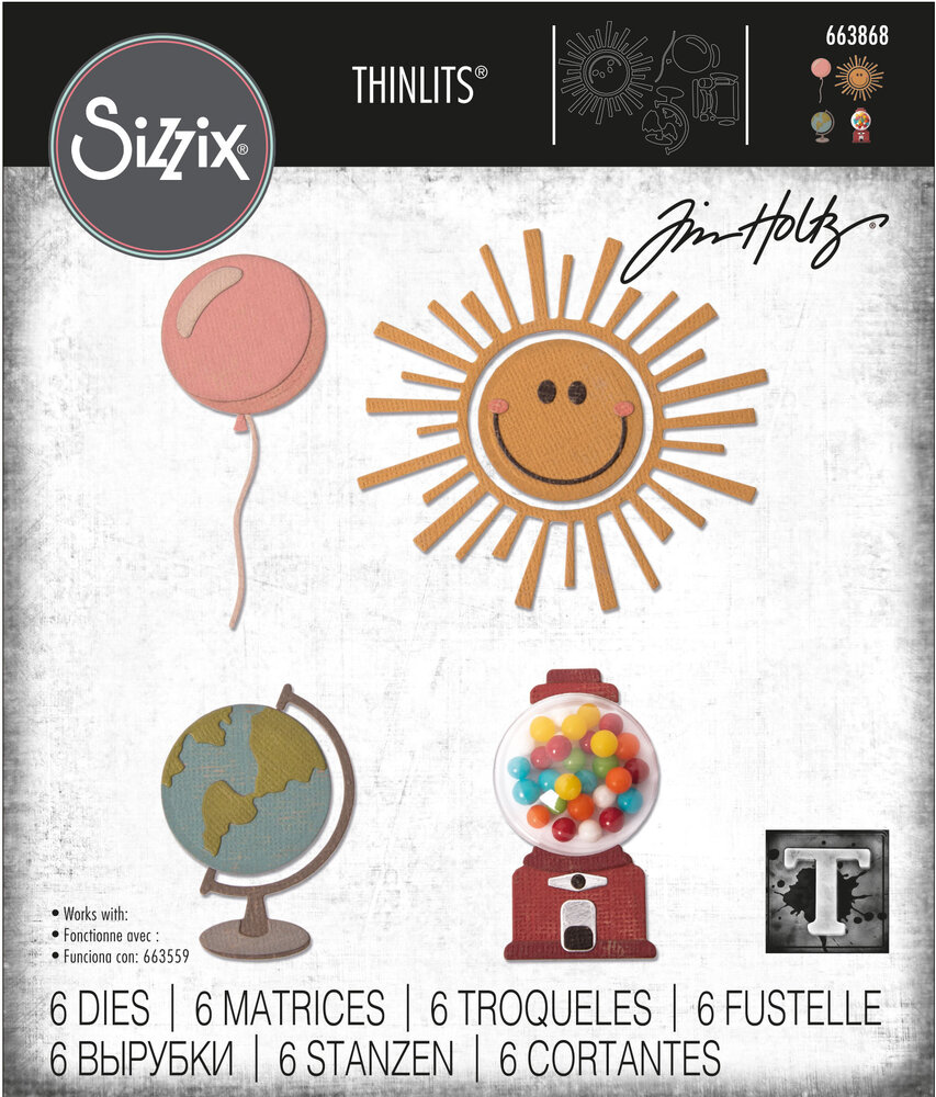 Sizzix Thinlits Die by Tim Holtz Circle Play (6pcs) (663868) (DISCONTINUED)