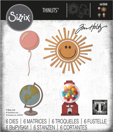 Sizzix Thinlits Die by Tim Holtz Circle Play (6pcs) (663868) (DISCONTINUED)
