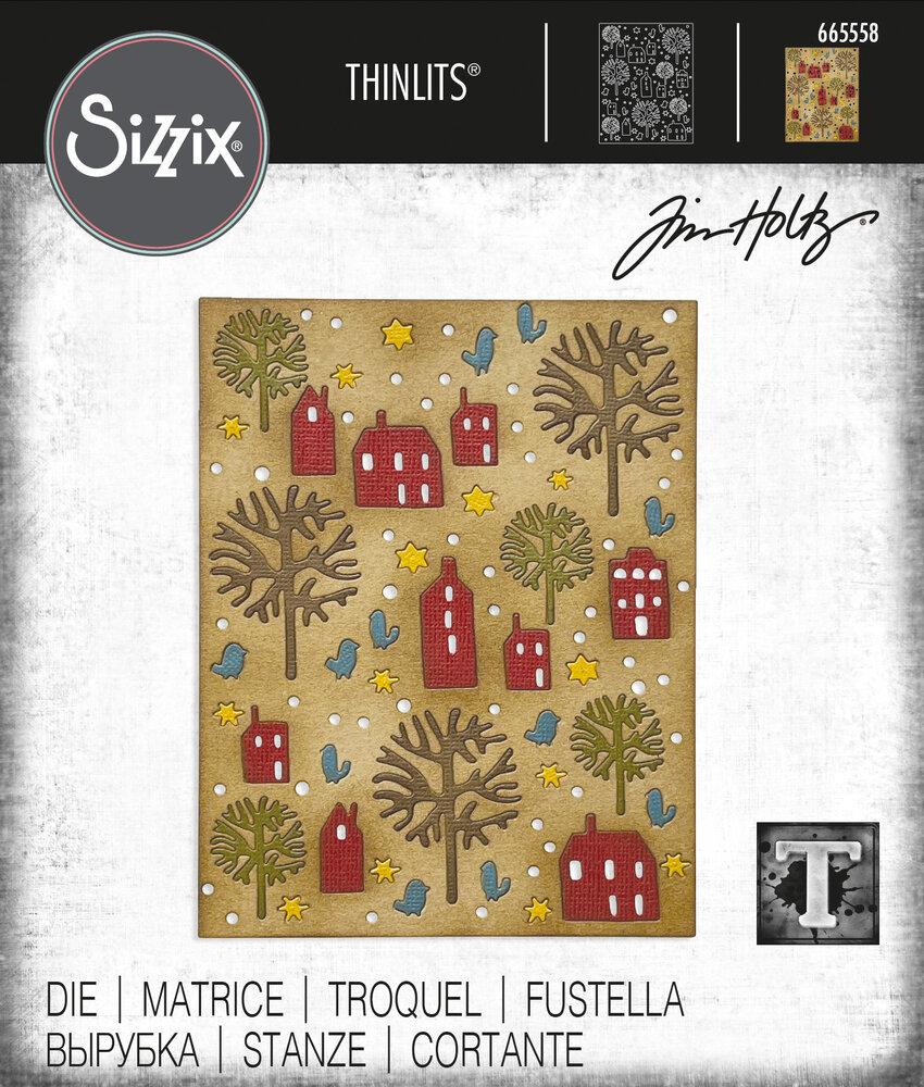 Sizzix Thinlits Die by Tim Holtz Countryside (665558) (DISCONTINUED)