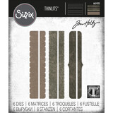 Sizzix Thinlits Die by Tim Holtz Decorative Trims (6pcs) (665435) Sizzix Thinlits Die by Tim Holtz Decorative Trims (6pcs) (665435)
