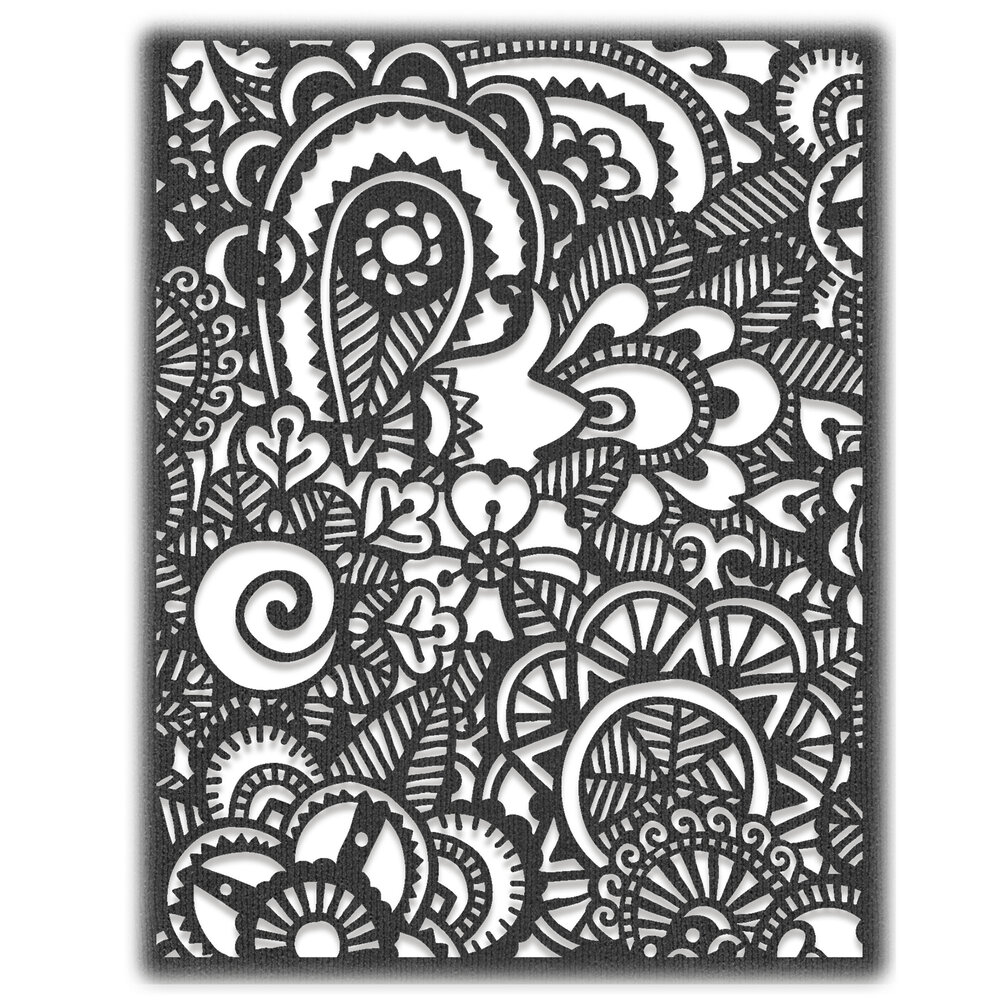 Sizzix Thinlits Die by Tim Holtz Doodle Art #2 (664432) (DISCONTINUED) Sizzix Thinlits Die by Tim Holtz Doodle Art #2 (664432) (DISCONTINUED)