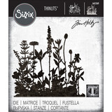 Sizzix Thinlits Die by Tim Holtz Flower Field (665369) Sizzix Thinlits Die by Tim Holtz Flower Field (665369)