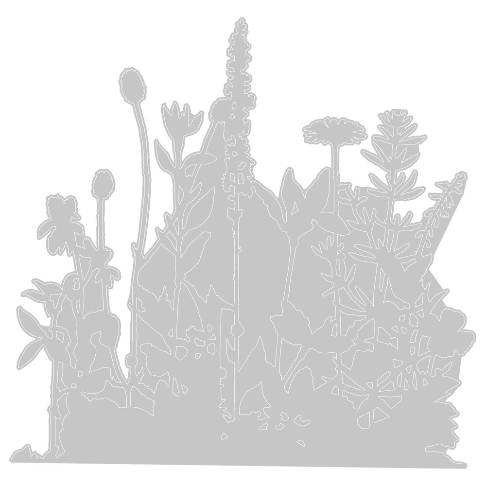 Sizzix Thinlits Die by Tim Holtz Flower Field (665369) Sizzix Thinlits Die by Tim Holtz Flower Field (665369)