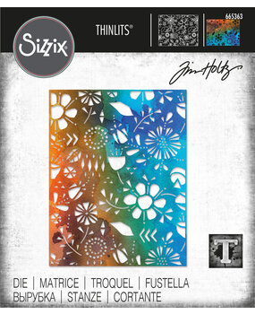 Sizzix Thinlits Die by Tim Holtz Folk Flowers (665363) (DISCONTINUED) Sizzix Thinlits Die by Tim Holtz Folk Flowers (665363) (DISCONTINUED)