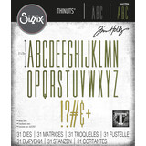 Sizzix Thinlits Die by Tim Holtz Alphanumeric Stretch Upper (31pcs) (665206) Sizzix Thinlits Die by Tim Holtz Alphanumeric Stretch Upper (31pcs) (665206)