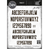 Sizzix Thinlits Die by Tim Holtz Alphanumeric Theory (73pcs) (665924) Sizzix Thinlits Die by Tim Holtz Alphanumeric Theory (73pcs) (665924)