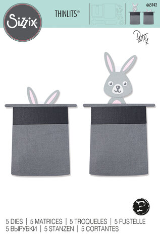 Sizzix Thinlits Die by Pete Hughes As If By Magic! (5pcs) (665942) (DISCONTINUED) Sizzix Thinlits Die by Pete Hughes As If By Magic! (5pcs) (665942) (DISCONTINUED)