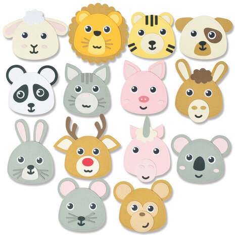Sizzix Thinlits Die by Pete Hughes Build an Animal (20pcs) (665817) (DISCONTINUED)