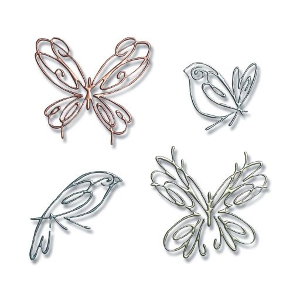 Sizzix Thinlits Die by Pete Hughes Flight of Fancy (4pcs) (665037) (DISCONTINUED) Sizzix Thinlits Die by Pete Hughes Flight of Fancy (4pcs) (665037) (DISCONTINUED)