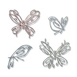 Sizzix Thinlits Die by Pete Hughes Flight of Fancy (4pcs) (665037) (DISCONTINUED) Sizzix Thinlits Die by Pete Hughes Flight of Fancy (4pcs) (665037) (DISCONTINUED)