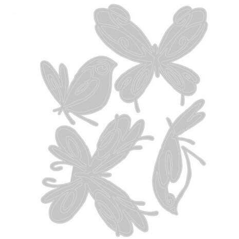 Sizzix Thinlits Die by Pete Hughes Flight of Fancy (4pcs) (665037) (DISCONTINUED) Sizzix Thinlits Die by Pete Hughes Flight of Fancy (4pcs) (665037) (DISCONTINUED)