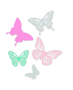 Sizzix Thinlits Die by Sophie Guilar Butterflies (5pcs) (662607) (DISCONTINUED)