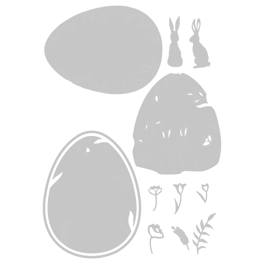 Sizzix Thinlits Die by Sophie Guilar Layered Spring (11pcs) (664358) (DISCONTINUED)