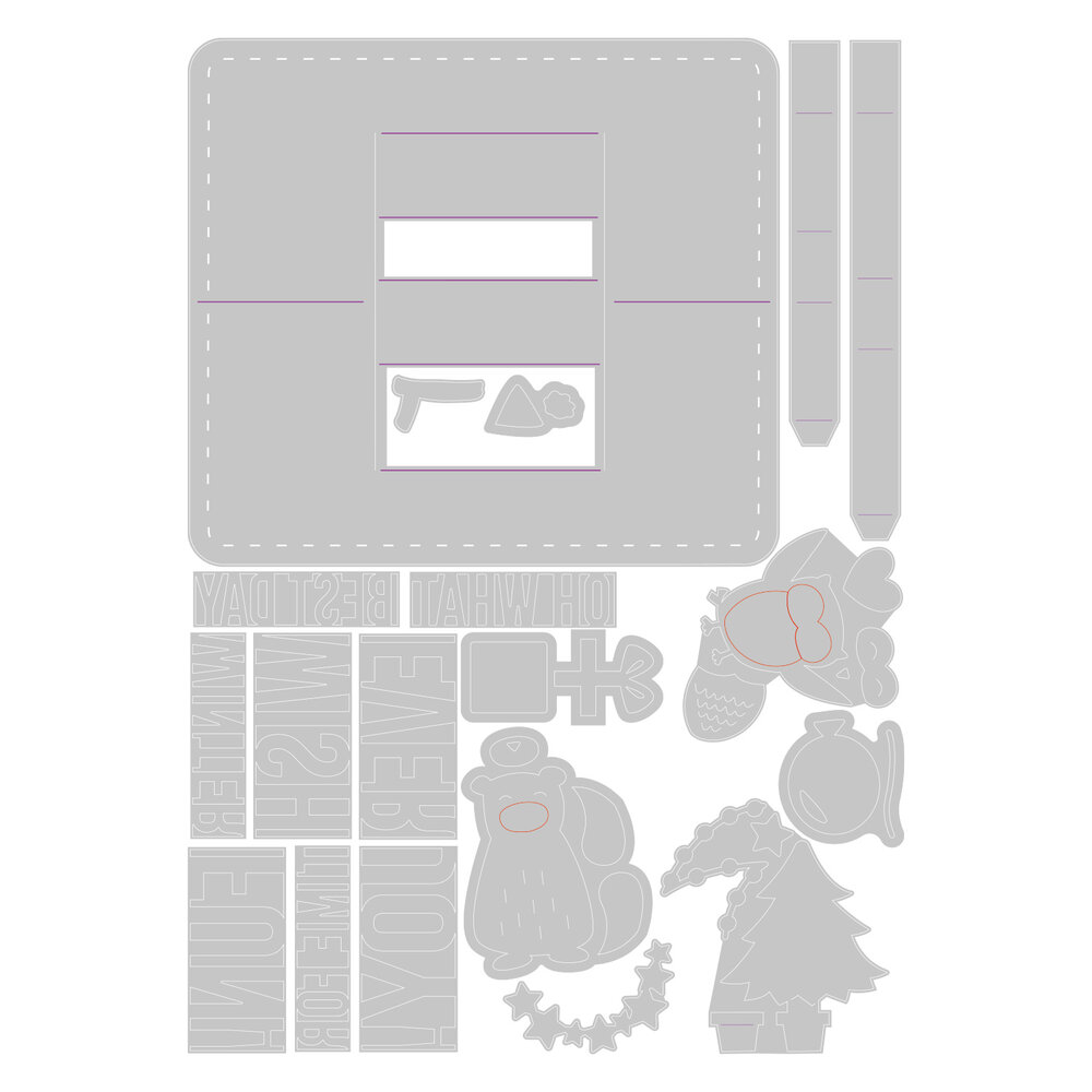 Sizzix Thinlits Die by Olivia Rose Multi-Phrase Pop-Up (19pcs) (665954) (DISCONTINUED) Sizzix Thinlits Die by Olivia Rose Multi-Phrase Pop-Up (19pcs) (665954) (DISCONTINUED)