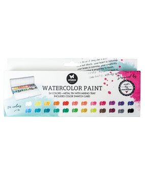 Studio Light Watercolor Paint in Tin by Art by Marlene (24colors) (SL-ES-WC02) (BASIC) Studio Light Watercolor Paint in Tin by Art by Marlene (24colors) (SL-ES-WC02) (BASIC)