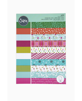 Sizzix Patterned Paper A4 Festive (10x8pcs) (665992) (DISCONTINUED)