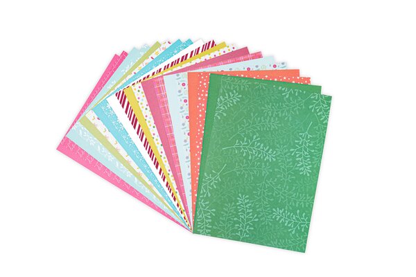 Sizzix Patterned Paper A4 Festive (10x8pcs) (665992) (DISCONTINUED) Sizzix Patterned Paper A4 Festive (10x8pcs) (665992) (DISCONTINUED)