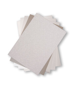 Sizzix Opulent Cardstock A4 Silver (5x10pcs) (664533)