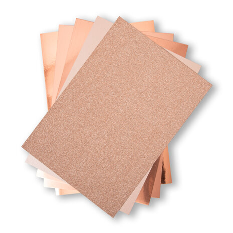 Sizzix Opulent Cardstock A4 Rose Gold (5x10pcs) (664534) Sizzix Opulent Cardstock A4 Rose Gold (5x10pcs) (664534)