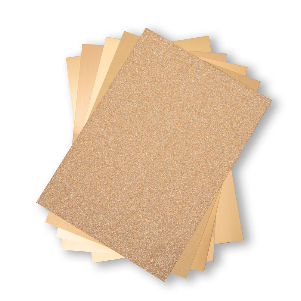 Sizzix Opulent Cardstock A4 Gold (5x10pcs) (664532) Sizzix Opulent Cardstock A4 Gold (5x10pcs) (664532)