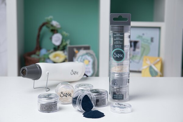 Sizzix Opaque Embossing Powder Neutrals 5x12g (665843) (DISCONTINUED) Sizzix Opaque Embossing Powder Neutrals 5x12g (665843) (DISCONTINUED)