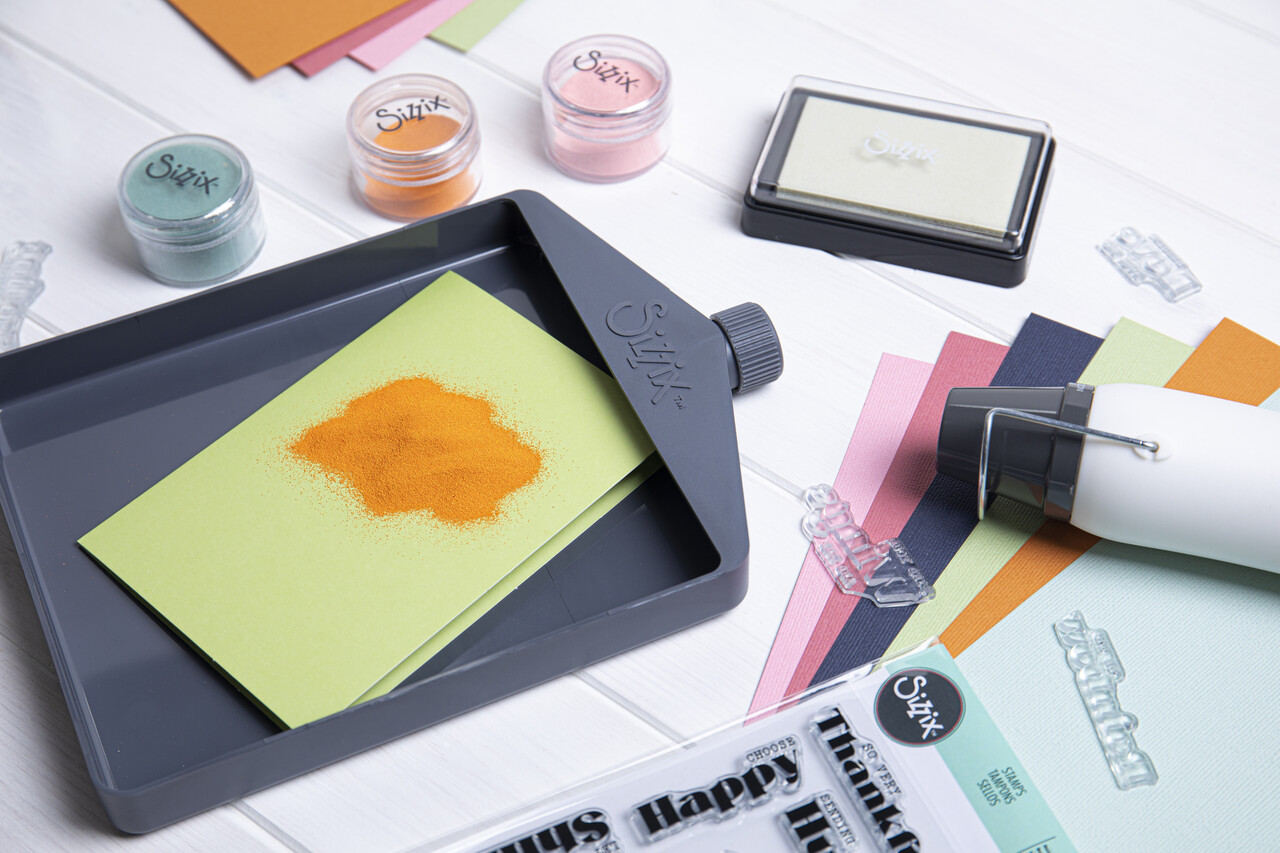 Sizzix Opaque Embossing Powder Muted 5x12g (665688) (DISCONTINUED) Sizzix Opaque Embossing Powder Muted 5x12g (665688) (DISCONTINUED)