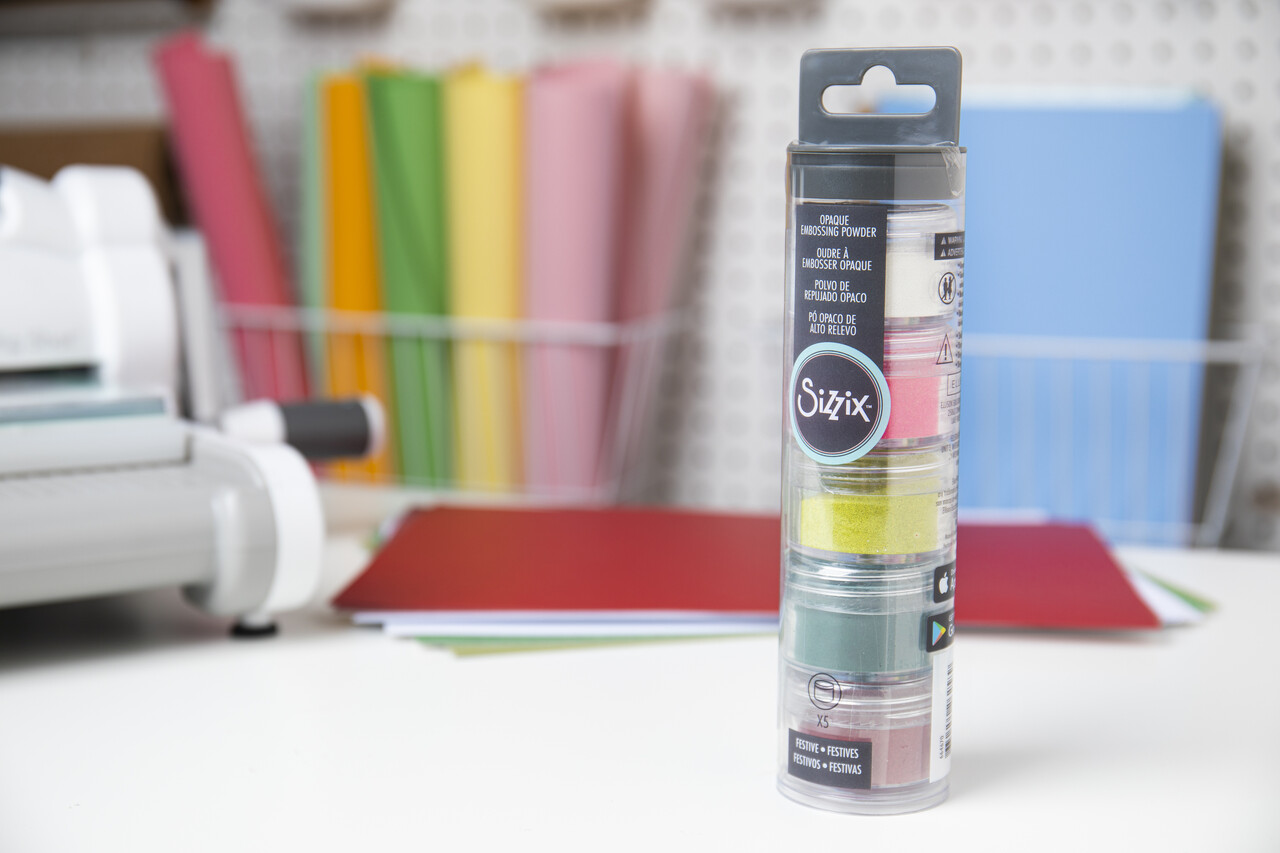 Sizzix Opaque Embossing Powder Festive 5x12g (664670) (DISCONTINUED)