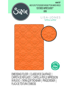 Sizzix Multi-Level Textured Impressions Mini by Lisa Jones Mosaic (666137) (DISCONTINUED)
