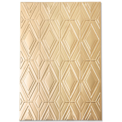 Sizzix Multi-Level Textured Impressions by Olivia Rose Rhombus Line Pattern (665740) (DISCONTINUED) Sizzix Multi-Level Textured Impressions by Olivia Rose Rhombus Line Pattern (665740) (DISCONTINUED)