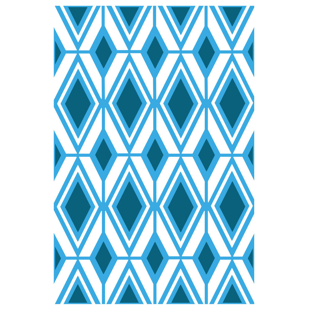 Sizzix Multi-Level Textured Impressions by Olivia Rose Rhombus Line Pattern (665740) (DISCONTINUED) Sizzix Multi-Level Textured Impressions by Olivia Rose Rhombus Line Pattern (665740) (DISCONTINUED)