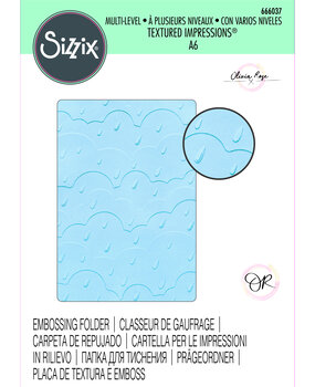 Sizzix Multi-Level Textured Impressions by Olivia Rose Rain Clouds (666037) (DISCONTINUED)