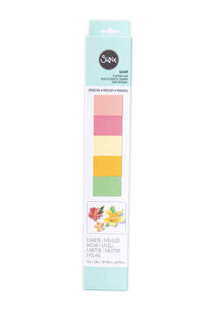 Sizzix Sculpting Foam 12x24 Inch Springtime (5pcs) (664609) (DISCONTINUED)