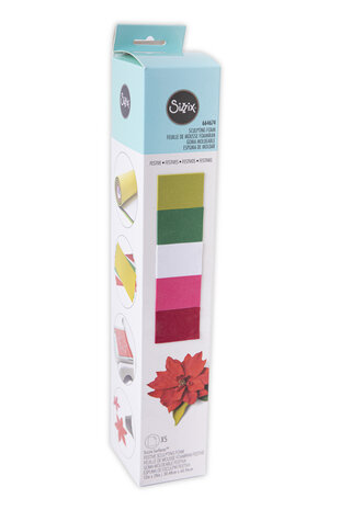 Sizzix Sculpting Foam 12x24 Inch Festive (5pcs) (664674) (DISCONTINUED)