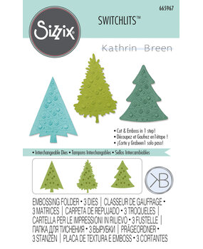 Sizzix Switchlits by Kath Breen Festive Trees (665967) (DISCONTINUED)