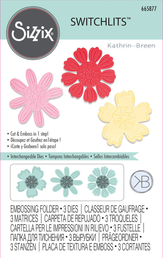 Sizzix Switchlits by Kath Breen Detailed Blooms (665877) (DISCONTINUED) Sizzix Switchlits by Kath Breen Detailed Blooms (665877) (DISCONTINUED)